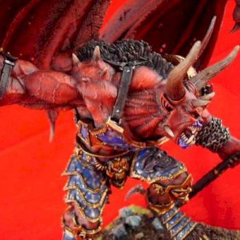 Forgeworld Bloodthirster GDLA Close Up by socalgamer