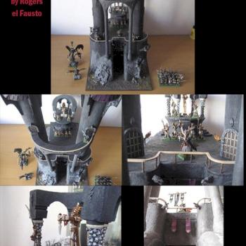 Dark elf khaine temple by Rogers el Fausto