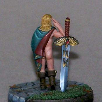 Warrior without armor 'painted' by Cyndhaer