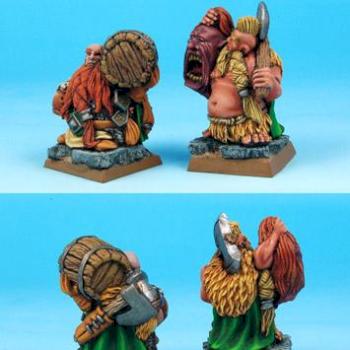 28mm scale 2  Dwarves Lords Painted from Scibor Monstrous Miniatures by Scibor