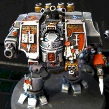 Grey Knights Dreadnaught by PainterSarah