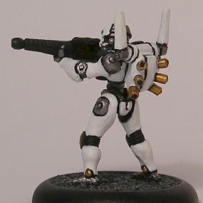 Syntha Androsynth w. pulse rifle by Hippie Killer