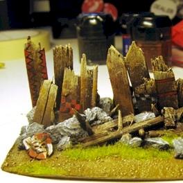 Orcish barricade by Qoshovius