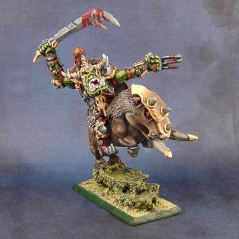 CONVERTED ORC WARBOSS ON BOAR by midgardmodels