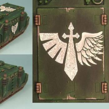Dark Angels Space Marine Rhino by Mudski