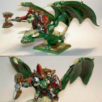 Orc Warboss in wyvern by Muette
