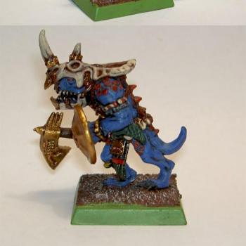 Lizardmen Saurus Champion by Muette