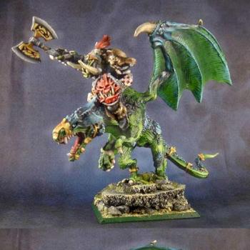 CONVERTED ORC BOSS ON WYVERN by midgardmodels