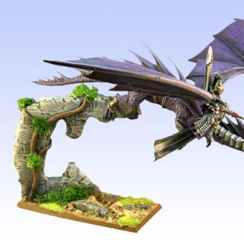 Dark Elves Lord On Dragon (new photo) by darkstudios