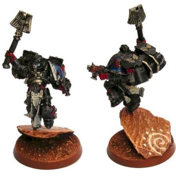 Crimson Fists Chaplain with Jump Pack by precinctomega