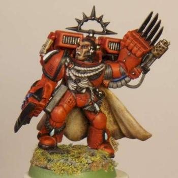 Blood Angel Company Captain by narkuk