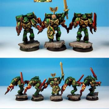 WARHAMMER 40K Dark Angels Assault Squad by rene