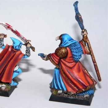 Tzeentch sorcerer VS. Assasin by MickKristiansen