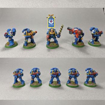 Ultramarines 2nd Company, 6th Squad by gowestover
