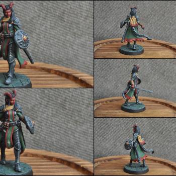 Tiefling Knight by GrumpyKaiman