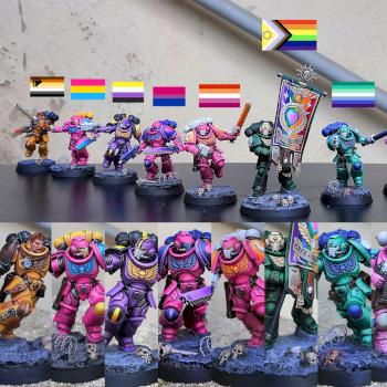 LGBT themed Space Marines squad, the by CerberusXt