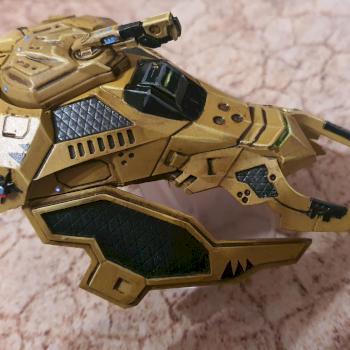 Beyond the Gates of Antares: Algoryn Defiant Transport Skimmer by Maloric