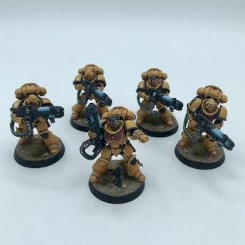 Primaris Hellblaster Imperial fists space marines WARHAMMER 40k by juanlurockerman
