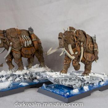 War Mammoths by darkrealm-miniatures