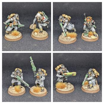 Kill Team: Veteran Guardsmen | Trooper + Medic + Trooper + Demolition + Trooper + Hardened + Plasma by Enesz
