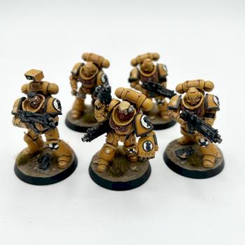 5X Primaris Intercessors Imperial fists space marines WARHAMMER 40k by juanlurockerman