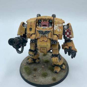 Primaris Redemptor Dreadnought Imperial fists space marines WARHAMMER 40k by juanlurockerman