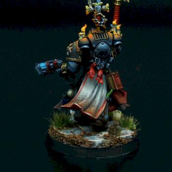 Chaplain Grimaldus, Reclusiarch of the Black Templars by Bartolomeus777