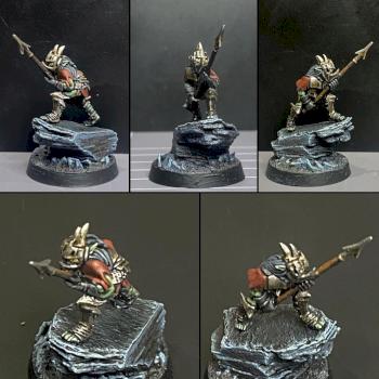 Moria Goblin warrior on rocky outcrop by Armourbench_Aus