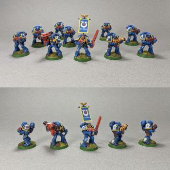Ultramarines 2nd Company, 5th Squad by gowestover