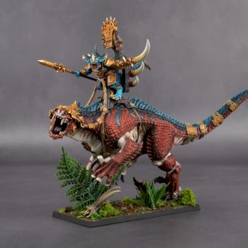 Saurus Oldblood on Carnosaur by Tabletop Order