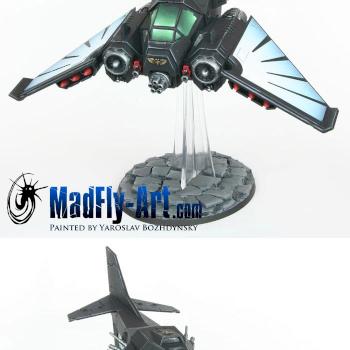 Dark Angels Nephilim Jetfighter by MadFlyArtStudio