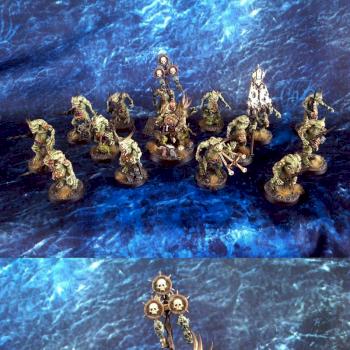Nurgle Herald & Nurgle Plaguebearers / Hérault de Nurgle & Portepestes by Wagrame & Figruine