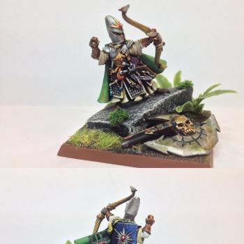 High Elf Hero with Bow And Shield by hazelanne