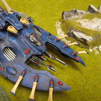 Eldar Alaitoc Wave Serpent by RavensNestPainting