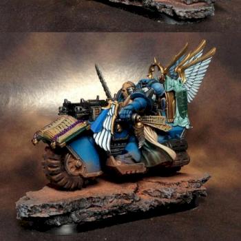 Dark Angels Librarian on Bike by GLD1