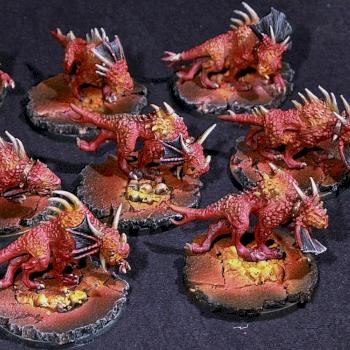 Khorne Flesh Hounds by nazgash
