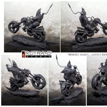 Ghost Rider ogre conversion by Rothand Studio