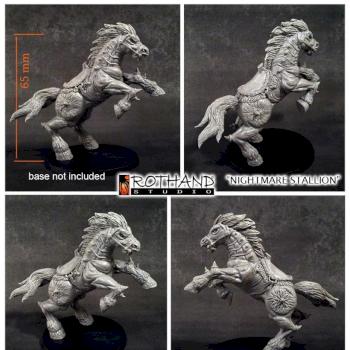 Nightmare Stallion in resin by Rothand Studio