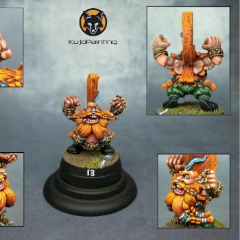 Grim IronJaw BloodBowl Dwarf StarPlayer by KujoPainting