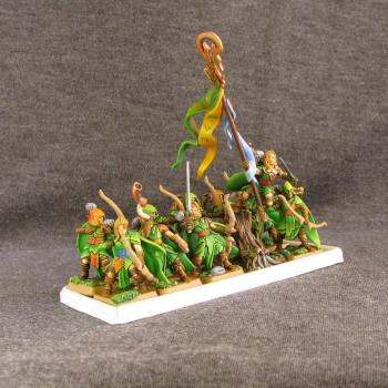 Wood Elves Glade Guards with banner by Diarsid