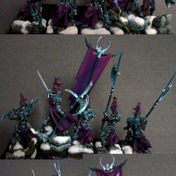 Dark elfs Black guard first rank by lukatme