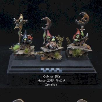 Night Goblins Boss with Squig by Camelson - hussar 2010 by WhiteRavenFactory