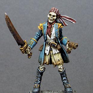 Black Knife Tom, Skeletal Pirate by Jabberwocky