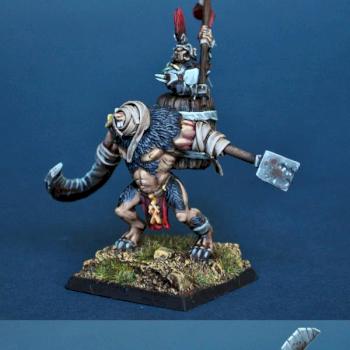 Skaven WarLord on Rat Ogre Bonebreaker by BloodyBeast.com