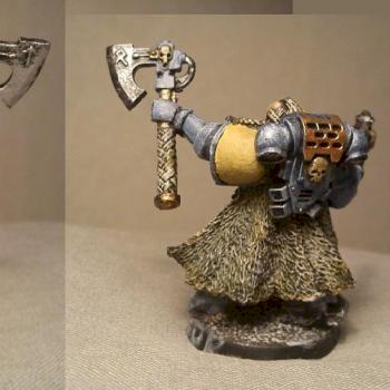 Space Wolves Rune Priest by Ulfwerener