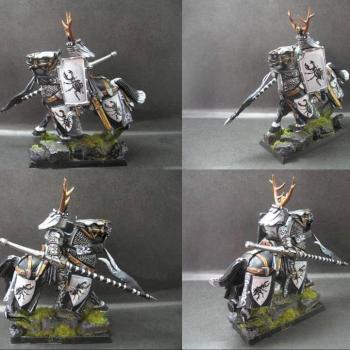 Warhammer Bretonnian Knight of Stag Beetle by tinman755