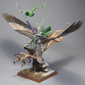 High Elf Prince on Griffon by Sacred Circle Minis