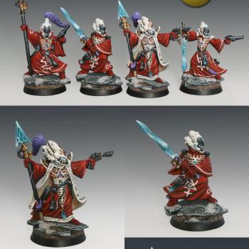 Eldar Saim-Hann Farseer and Warlock Bodyguard by nels0nmac