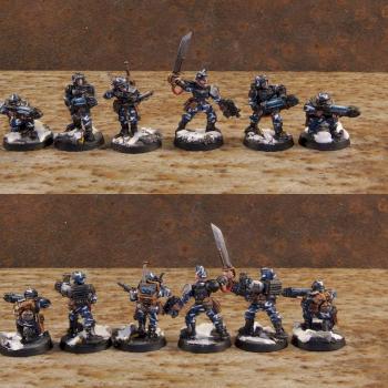 Imperial Guard Cadian Platoon Command Squad Plasma by IRKUCK