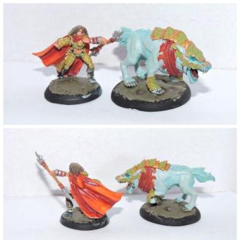 kaya the moonhunter & laris circle orboros by rafaelinium